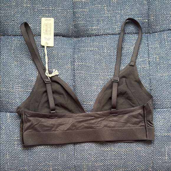 NWT Aerie Black Triangle Bralette - Picture 3 of 3